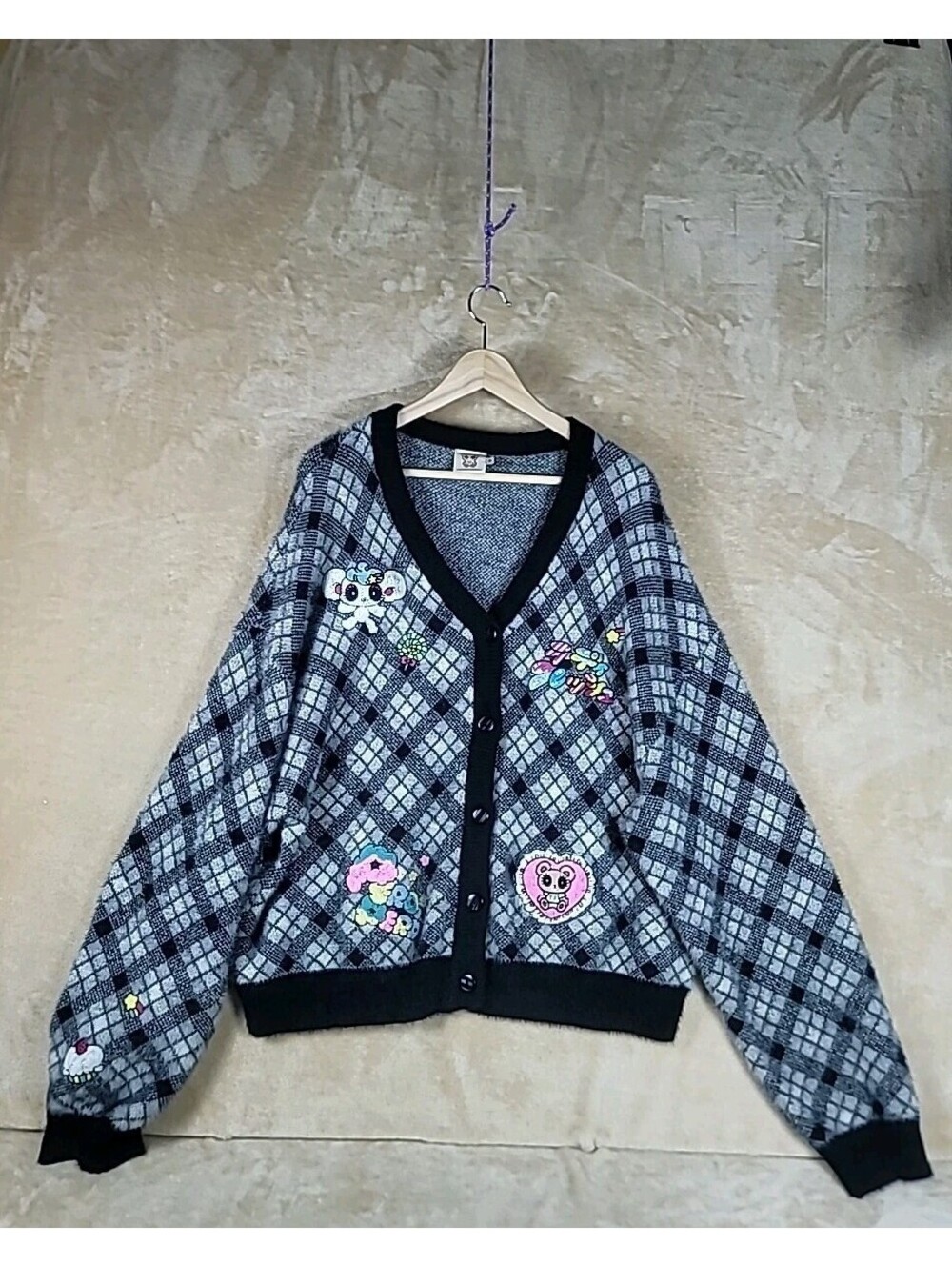 Rare Yurie Sekiya x Teddy Fresh Cardigan , Size XL, unisex